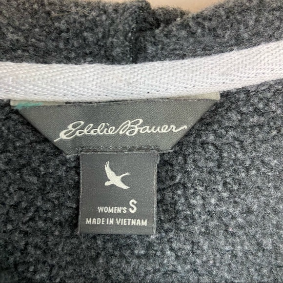 Eddie Bauer Grey Full Zip Drawstring Hoodie Sz S - Picture 5 of 8